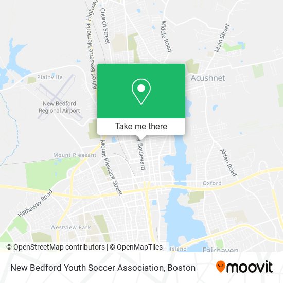 Mapa de New Bedford Youth Soccer Association