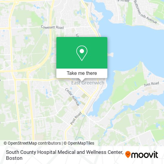 South County Hospital Medical and Wellness Center map
