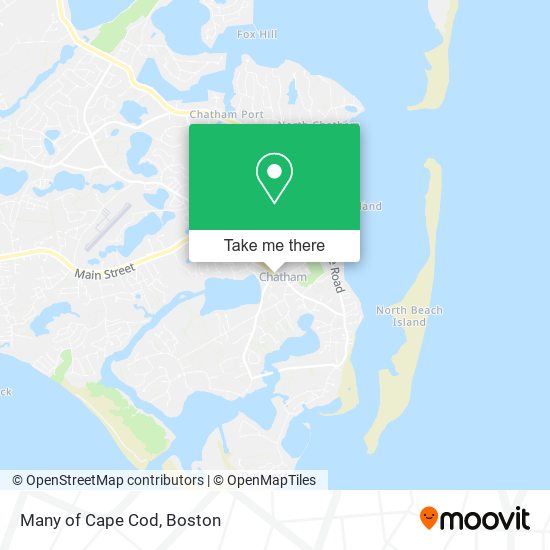 Many of Cape Cod map