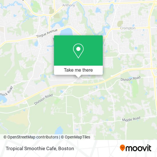 Tropical Smoothie Cafe map