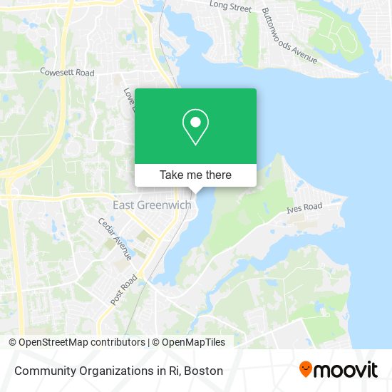 Community Organizations in Ri map