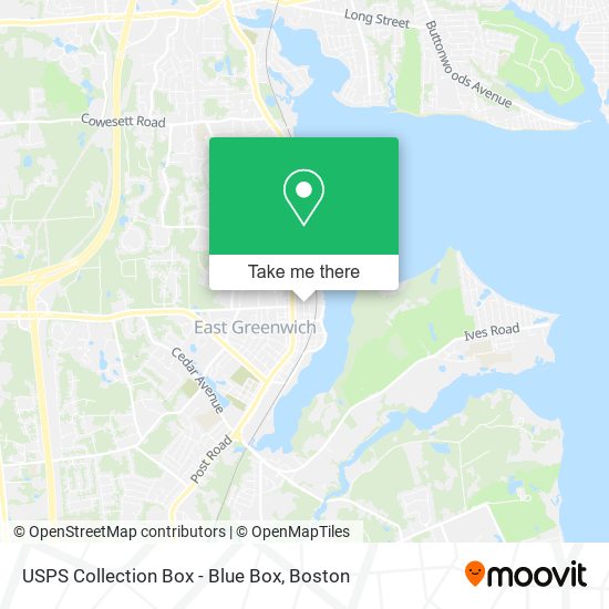 USPS Collection Box - Blue Box map