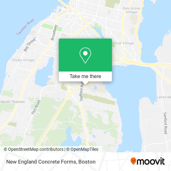 New England Concrete Forms map