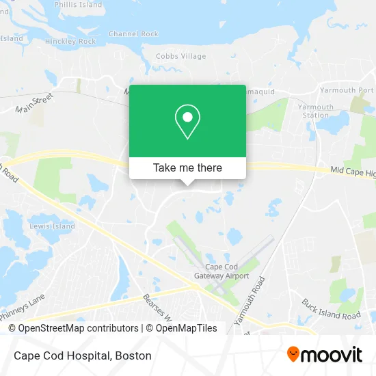 Cape Cod Hospital map