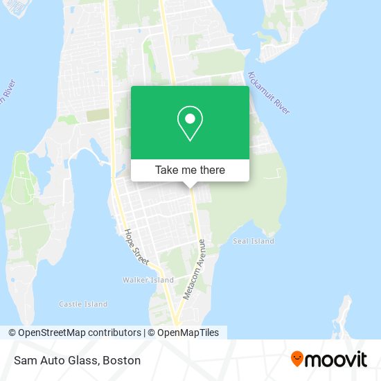 Mapa de Sam Auto Glass