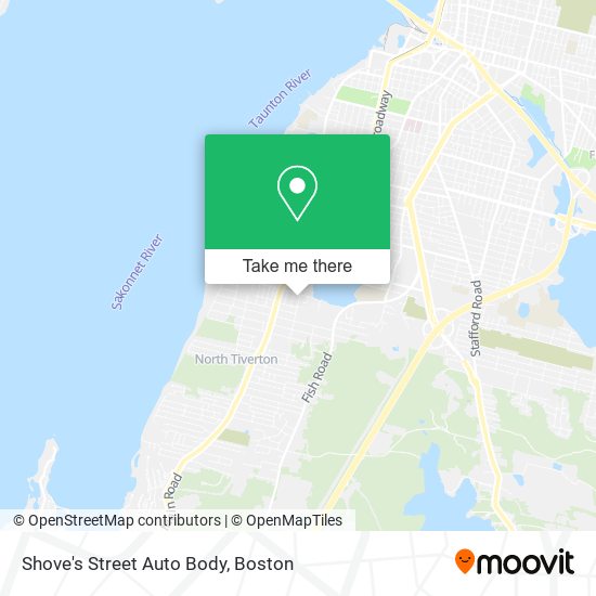Shove's Street Auto Body map