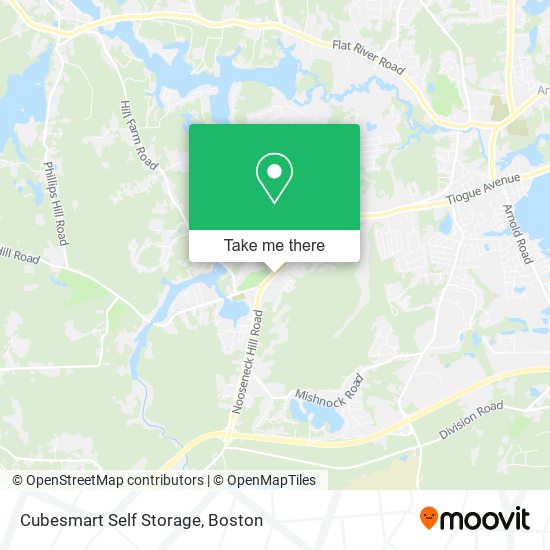 Cubesmart Self Storage map