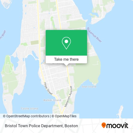 Bristol Town Police Department map