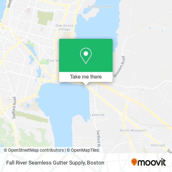 Mapa de Fall River Seamless Gutter Supply