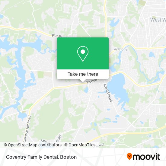 Coventry Family Dental map