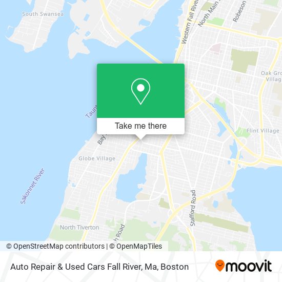 Auto Repair & Used Cars Fall River, Ma map