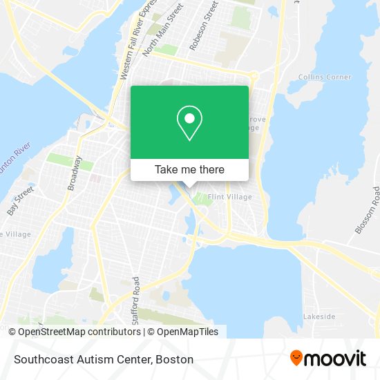 Southcoast Autism Center map