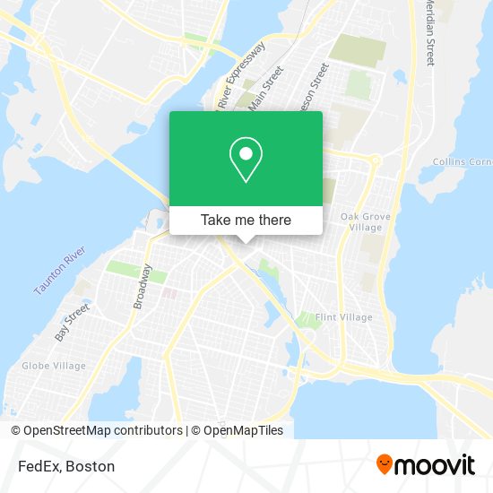 FedEx map