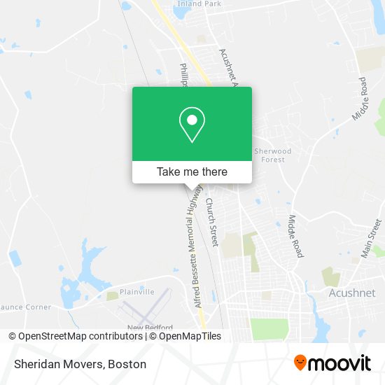 Sheridan Movers map