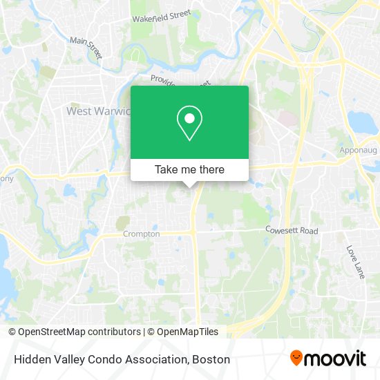 Hidden Valley Condo Association map