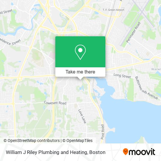 William J Riley Plumbing and Heating map