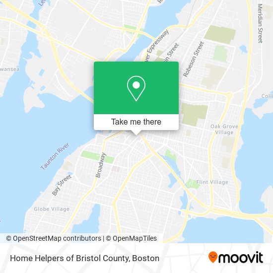 Home Helpers of Bristol County map
