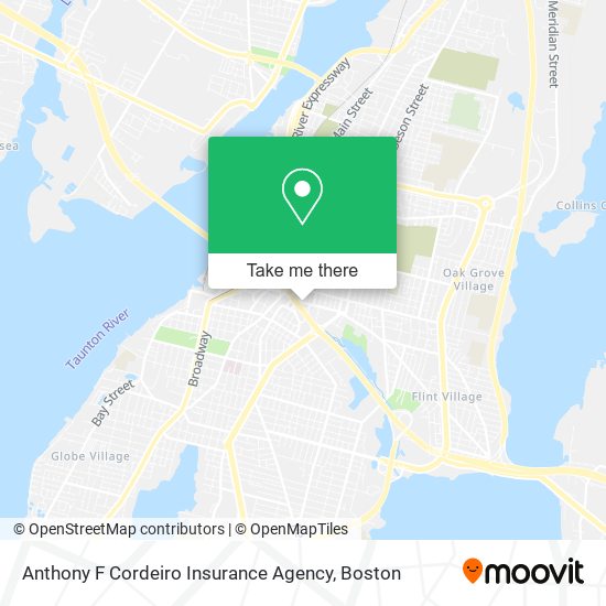 Anthony F Cordeiro Insurance Agency map