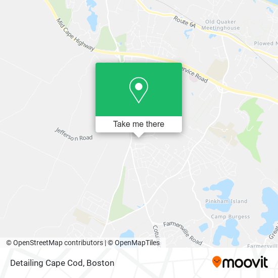 Detailing Cape Cod map