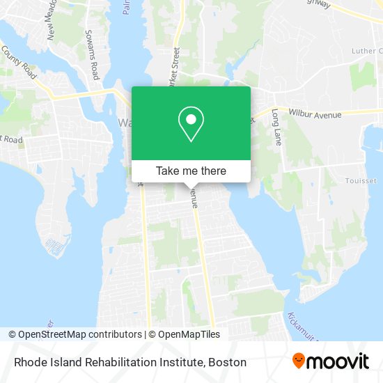 Mapa de Rhode Island Rehabilitation Institute