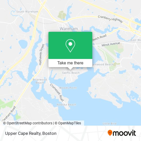 Upper Cape Realty map