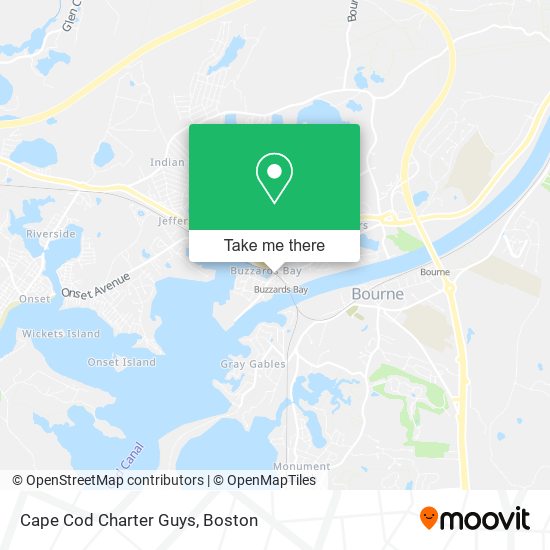 Cape Cod Charter Guys map