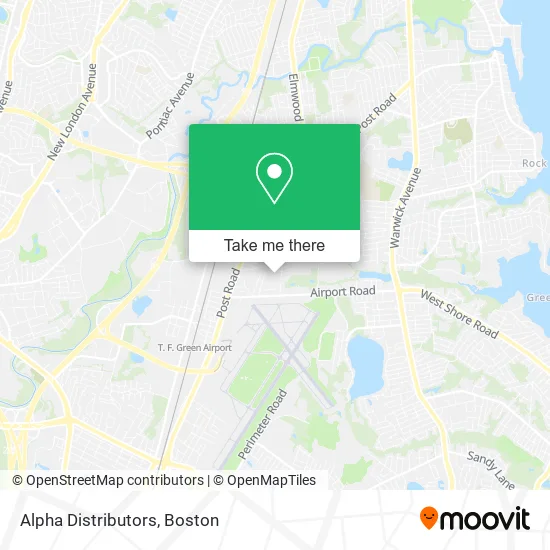 Alpha Distributors map