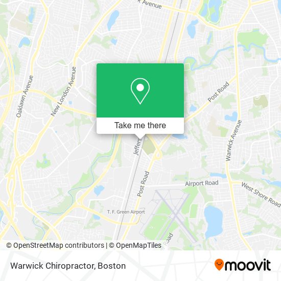 Warwick Chiropractor map