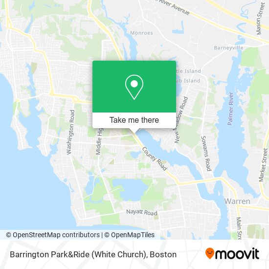 Barrington Park&Ride (White Church) map