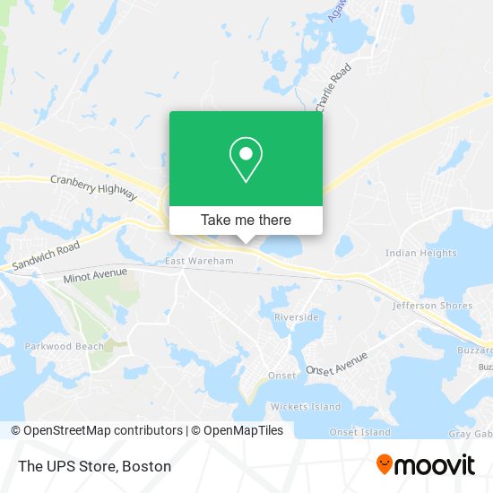 The UPS Store map