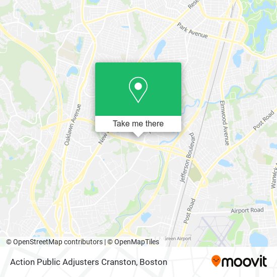 Action Public Adjusters Cranston map