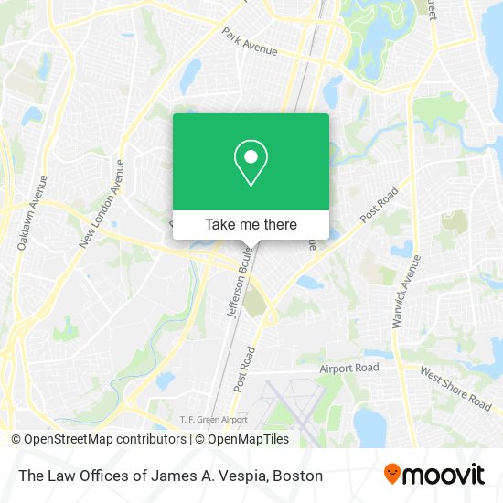 The Law Offices of James A. Vespia map
