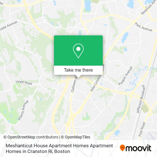 Meshanticut House Apartment Homes Apartment Homes in Cranston Ri map