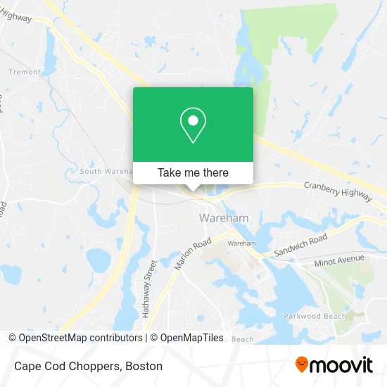 Cape Cod Choppers map