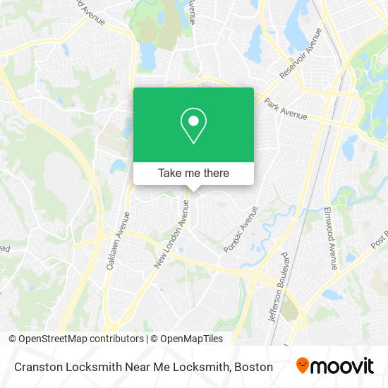 Cranston Locksmith Near Me Locksmith map