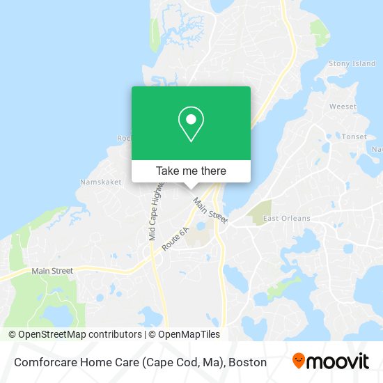 Mapa de Comforcare Home Care (Cape Cod, Ma)