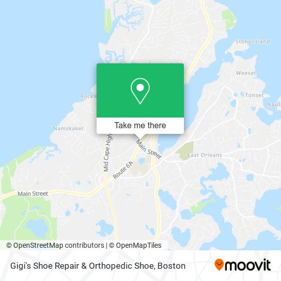 Gigi's Shoe Repair & Orthopedic Shoe map