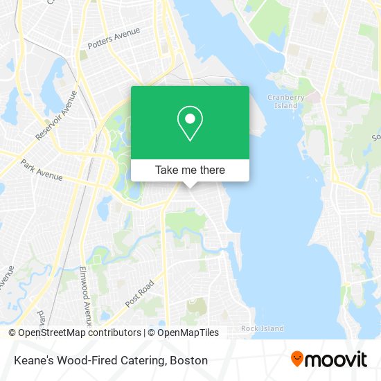 Keane's Wood-Fired Catering map