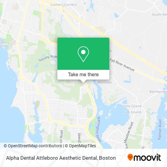 Alpha Dental Attleboro Aesthetic Dental map