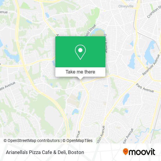 Arianella's Pizza Cafe & Deli map