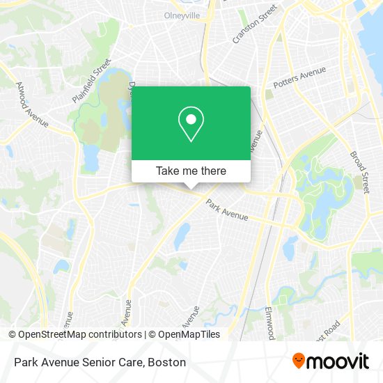 Park Avenue Senior Care map