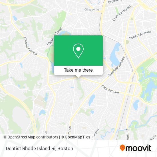 Mapa de Dentist Rhode Island Ri