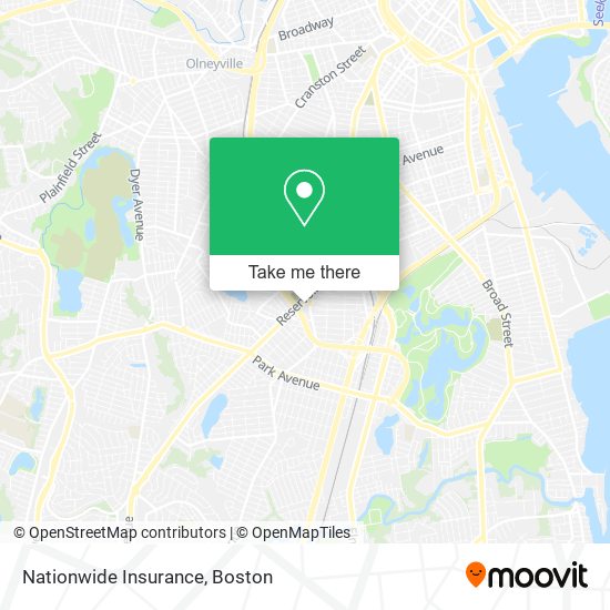 Mapa de Nationwide Insurance