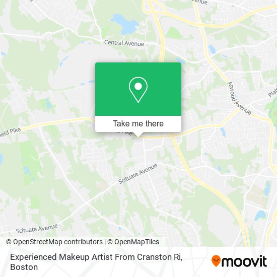 Mapa de Experienced Makeup Artist From Cranston Ri