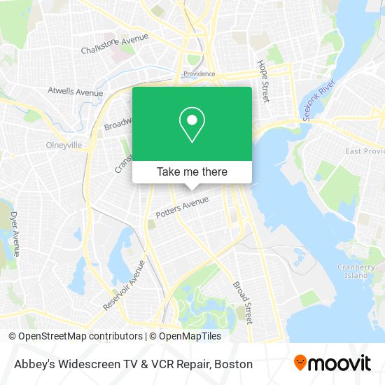 Mapa de Abbey's Widescreen TV & VCR Repair