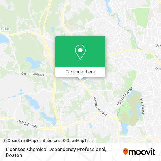 Licensed Chemical Dependency Professional map