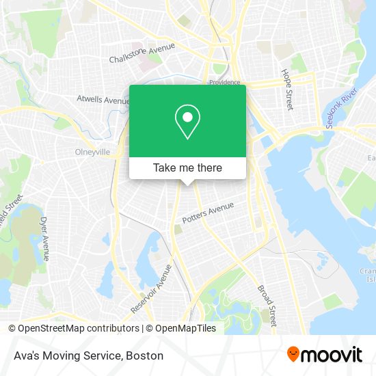 Ava's Moving Service map