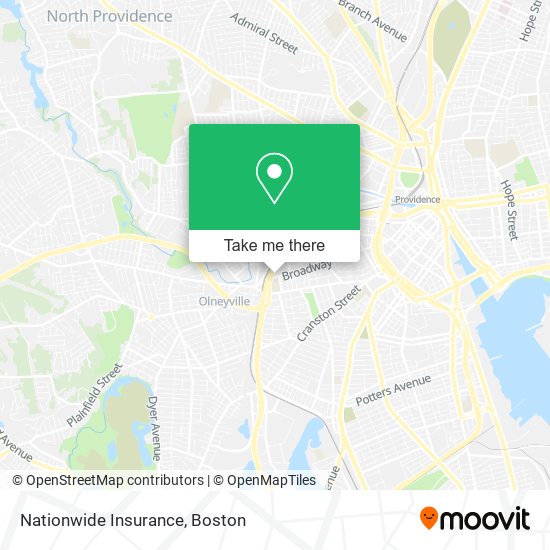 Mapa de Nationwide Insurance