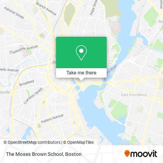 The Moses Brown School map