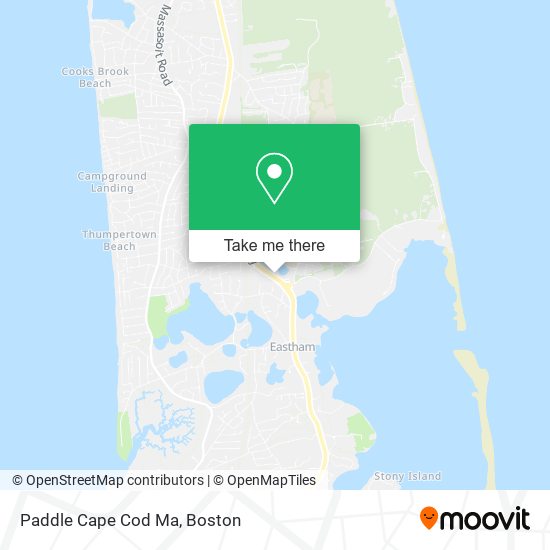 Mapa de Paddle Cape Cod Ma